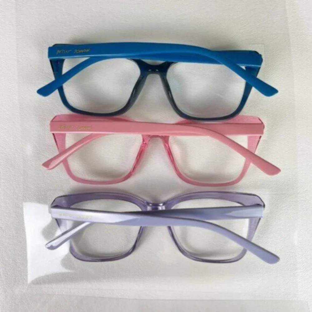 Betsey Johnson +2.50 Reading Glasses Purple Pink Blue